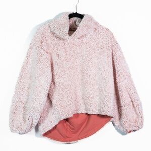 Lululemon Women's Warmth Restore Sherpa Fuzzy Pullover Heathered Copper Clay M